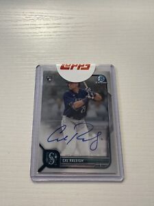 New Listing2022 Bowman Chrome Cal Raleigh Auto  RC Rookie Mariners