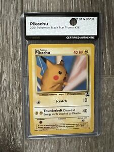 2001 Pikachu #26 Wizards Black Star Promo Vintage Graded Pokemon Card