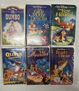 Walt Disney Masterpiece VHS movies LOT of 6 clamshell cases VTG 90s