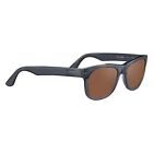 Serengeti Men's FOYT Large Polarized Square Sunglasses, Shiny Crystal Grey