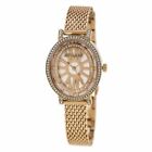 Wittnauer Women's Quartz Crystal Accents Rose Gold Mesh Band Watch 28mm WN4039