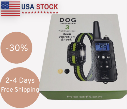 Dog Training Collar with 7 Training Modes, 2600Ft Remote Electronic Dog Shock