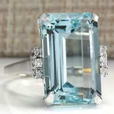 Elegant 925 Silver Wedding Rings for Women Emerald Cut Zricon CZ Ring Size 6-10