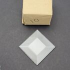 10 Pieces 2x2 inch SQUARE Flat Back Bevels Stained Glass Supplies Clear