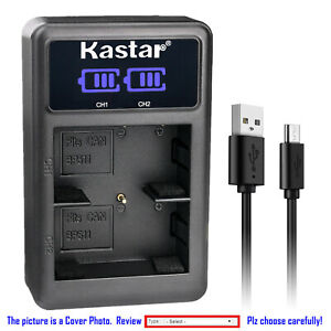 Kastar Battery LED2 Dual Charger for Canon BP511A BP511 BP511A BP-514 BG-E2N