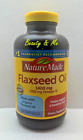 Nature Made Organic Flaxseed Oil 1400mg, Omega 3-6-9, 300 Softgels