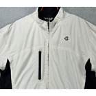 Zero Restriction Jacket Mens Large White Golf Windbreaker Full Zip Long Sleeve