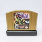The Legend Of Zelda Majoras Mask Gold Holographic N64 Nintendo Authentic (Read)