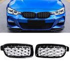 Gloss Black Front Diamond Kidney Grille Grills for BMW F30 328i 335i 2012-2018 (For: More than one vehicle)