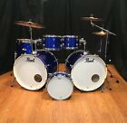Pearl Export Drum Set 6 Piece Double Bass High Voltage Blue-Zildjian Cymbals