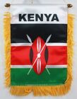Kenya MINI BANNER FLAG GREAT FOR CAR & HOME WINDOW MIRROR HANGING