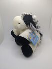 GANZ Webkinz HM003 Black & White Cow Fuzzy Plush Stuffed Animal Toy with Code