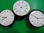 Lot Of Three! 16 & 18 Size Waltham 16 Size  Elgin  Movements, Dials & Hands, P&R