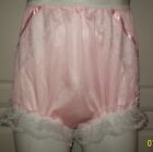 PINK Tricot Bubble Bloomer & SISSY PANTY 2 LAYERS Men or Women   28-42 Waist