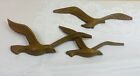Vintage Birds Faux Wood HOMCO Flying Seagulls In Flight Wall Decor Plastic MCM