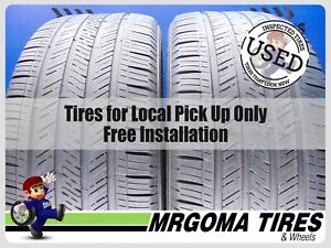 SET OF 2 GOODYEAR EAGLE TOURING 285/45/22 USED TIRES 60% LIFE NO PATCH 2854522 (Fits: 285/45R22)