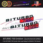 BRABUS BITURBO 700 Fender AMG Emblem GLOSS BLACK RED Mercedes E63 G63 GT63 GLE63