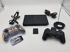 New ListingSony PlayStation 2 PS2 Slim Console SCPH-90001 + Wireless & OEM Controller Works