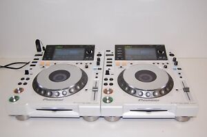 Pioneer CDJ-2000-W (Pair) RARE White Limited Edition DJ Turntables L@@@K!!!