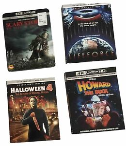 New Listing4k Ultra Hd Blu Ray Lot W/ Slipcover 8 Movies Halloween 4 Species Lifeforce Mist