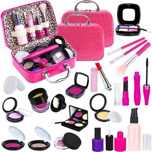 New Listing2 Pack Pretend Makeup Kit for Girls, Kids Pretend Play Makeup Set - with Cosm...