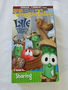 VeggieTales - Lyle the Kindly Viking VHS Tape A Lesson In Sharing Gently Used