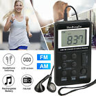 HanRongDa HRD-103 AM/FM Digital Radio Pocket Stereo Receiver w/ Headphone U9A7
