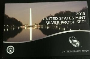 2019-S SILVER Proof Set With Box & C.O.A. - 10 COIN SET