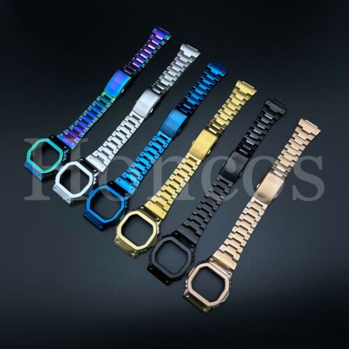 Stainless Steel Bezel Bracelet Fits For Casio DW-5600 DW-5610 Series With Tools