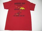 BURGER BOY Drive In Restaurant Cortez Co Mens Red T-Shirt Size M Hot Rod Car Hop
