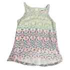 CAbi Style #250 Heart of CAbi Mosaic Print Tunic Tank Top Blouse Size Small