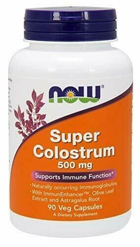 Super Colostrum 500 mg - 90 Veg Capsules by NOW