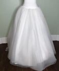Wedding White Tulle Skirt Size 14 Amy Lee New With Tags Beaded & Rosette Details