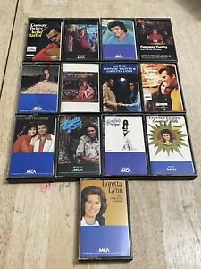 Lot of 13 Conway Twitty Cassette Tapes Some with Loretta Lynn Classic Country
