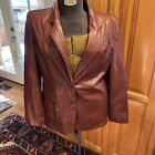 Vintage Etienne Aigner Leather Jacket Women’s Size 10 Coat
