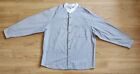 Wah Maker Frontier Clothing Shirt Mens XXL Grey White Button Up Western Striped