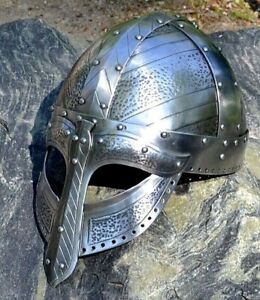 New Listing18GA SCA LARP Medieval HBOATS AND HARDENED NJORD NORMAN Viking Helmet Replica