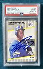 Ken Griffey Jr. 1989 Fleer #548 Signed Rookie Baseball Card PSA 9 Auto 10