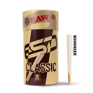 RAW Cones King Size Classic Pre-Rolled | 100 Pack | Slow Burning Rolling Papers