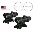 E-Tactical Hunting Riflescope ACOG 4X32 Fiber Optics  Illuminated Rifle Scope