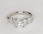 1.30 Ct Simulated Diamond Engagement Wedding Ring 10K Solid White Wedding gift
