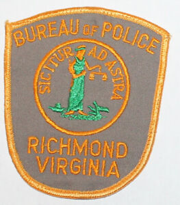 Very Old RICHMOND BUREAU OF POLICE Virginia Capital City PD VA Vintage Used Worn