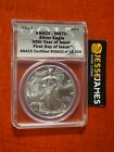 2015 $1 AMERICAN SILVER EAGLE ANACS MS70 FIRST DAY OF ISSUE FDI LABEL