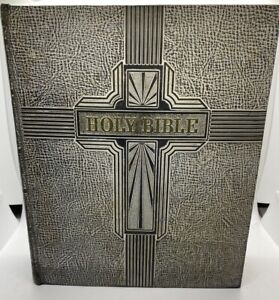 Vintage Pictorial Family Holy Bible Self-Pronouncing Edition Southwestern Co.
