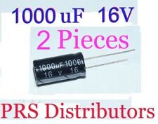 1000uF 16V Radial Electrolytic Capacitor 1000mF16 Volts 1000 uF 10X17mm 2 Pieces
