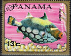 Panama Fauna Marine Life Coral Fish Balistolges stamp 1968 A-4