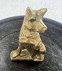 Vintage Dog Brass Figurine