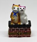 New ListingLIMOGES FRANCE BOX - PARRY-VIEILLE - CATS IN LOVE - KITTENS - KITTY - HEARTS
