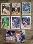 Lot of 8 Different 1980's & 90’s Baseball Rookies Stars, HOF