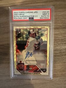 New ListingJoey Ortiz 2023 Topps Chrome Update RC SuperFractor Auto 1/1 Orioles Brewers